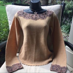Anthropologie sweater in camel